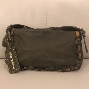 Vintage Embellished Betsy Johnson Leather Handbag